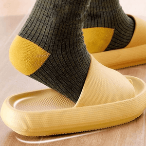 Intelligente druckentlastende, superweiche, rutschfeste Slipper-Sandalen mit dicker Sohle